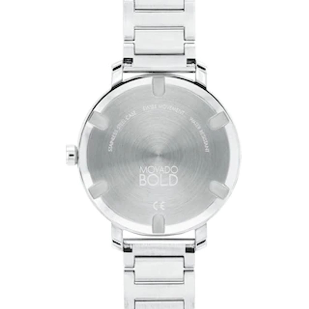 Ladies' Movado Bold® Evolution Crystal Accent Watch with Silver-Tone Dial (Model: 3600732)|Peoples Jewellers