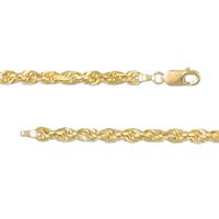 4.4mm Glitter Rope Chain Necklace in Solid 14K Gold - 26"|Peoples Jewellers