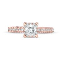 Peoples Private Collection 1.50 CT. T.W. Certified Princess-Cut Diamond Engagement Ring in 14K Rose Gold (F/I1)|Peoples Jewellers
