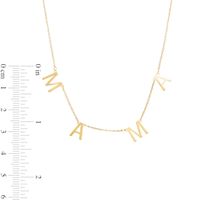 "MAMA" Station Necklace in 10K Gold|Peoples Jewellers