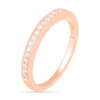 0.69 CT. T.W. Composite Cushion Diamond Frame Vintage-Style Bridal Set in 10K Rose Gold|Peoples Jewellers