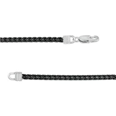 Men's 0.19 CT. T.W. Black Diamond Triple Row ID Bracelet in Stainless Steel and Black IP - 8.5"|Peoples Jewellers