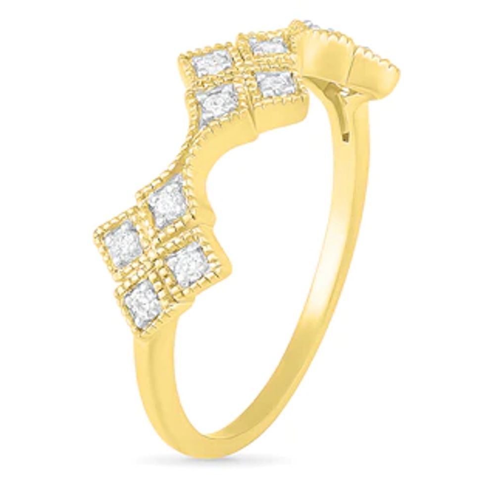 0.115 CT. T.W. Composite Diamond Trio Ring in 10K Gold|Peoples Jewellers