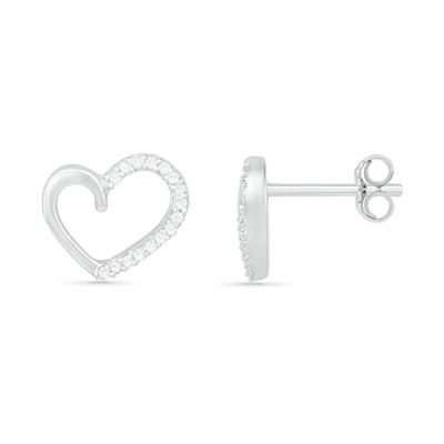 Everly 10K Rose Gold & 0.25 CT. T.W. Diamond Clover Heart Stud