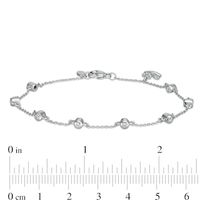 Peoples Private Collection 0.25 CT. T.W. Diamond Bracelet in 10K White Gold - 7.25"|Peoples Jewellers