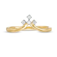 Peoples Private Collection 0.05 CT. T.W. Diamond Chevron Ring in 10K Gold|Peoples Jewellers