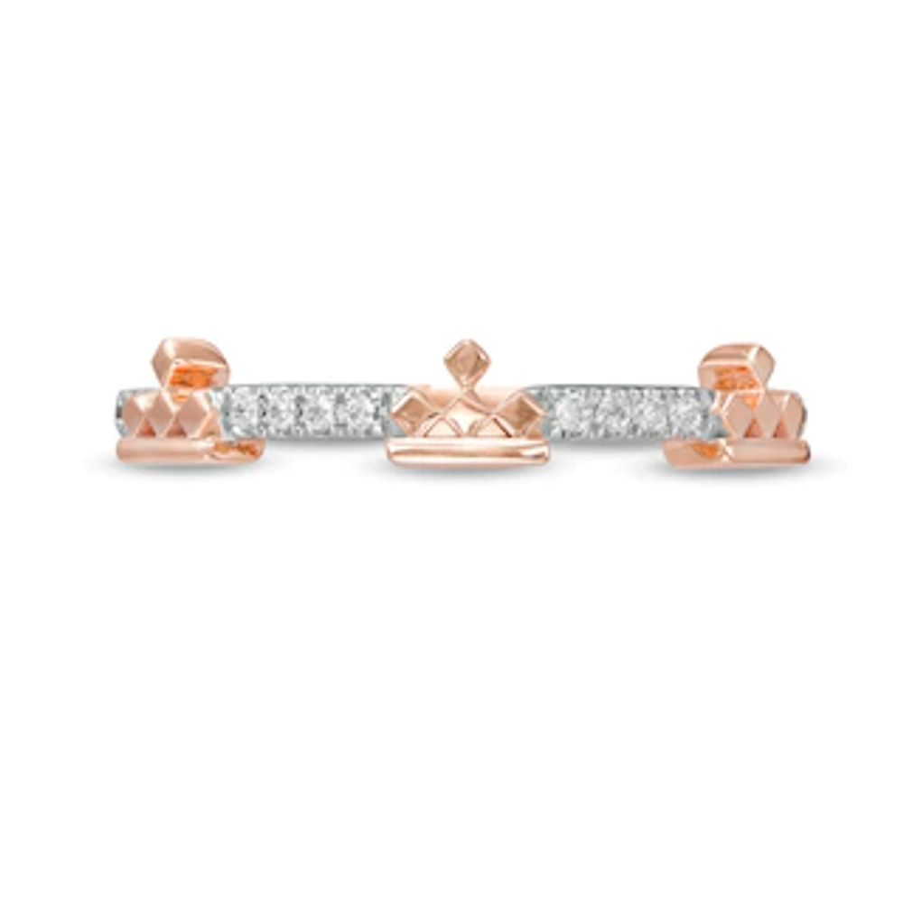 Peoples Private Collection 0.07 CT. T.W. Diamond Crown Ring in 10K Rose Gold|Peoples Jewellers