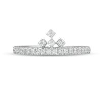 Peoples Private Collection 0.25 CT. T.W. Diamond Crown Ring in 10K White Gold|Peoples Jewellers