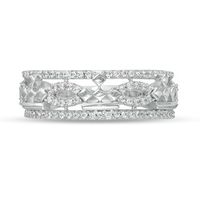 Peoples Private Collection 0.25 CT. T.W. Diamond Crown Art Deco Ring in 10K White Gold|Peoples Jewellers