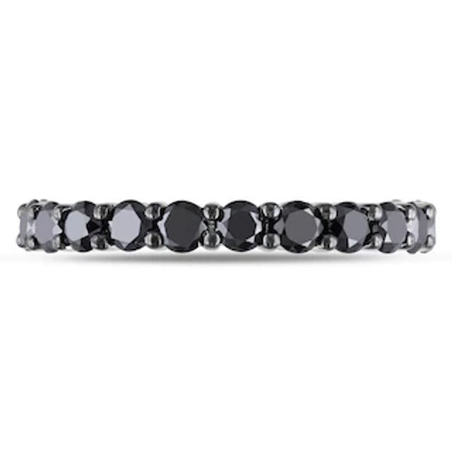 1.98 CT. T.W. Black Enhanced Diamond Eternity Band in 14K White Gold|Peoples Jewellers
