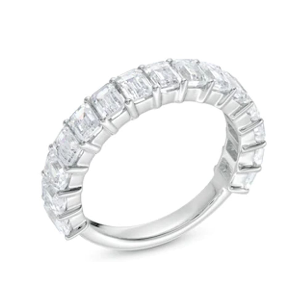 3.00 CT. T.W. Certified Emerald-Cut Lab-Created Diamond Anniversary Band in 14K White Gold (F/SI2)|Peoples Jewellers