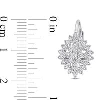 0.19 CT. T.W. Composite Diamond Vintage-Style Flower Earrings in Sterling Silver|Peoples Jewellers