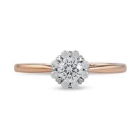 0.50 CT. T.W. Diamond Frame Engagement Ring in 10K Rose Gold (J/I3)|Peoples Jewellers