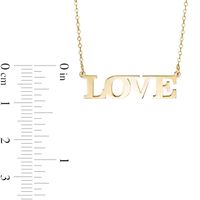 "LOVE" Necklace in 10K Gold|Peoples Jewellers