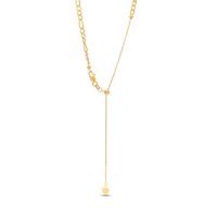 Adjustable 2.5mm Figaro Chain Choker Necklace in Hollow 10K Gold - 15"|Peoples Jewellers