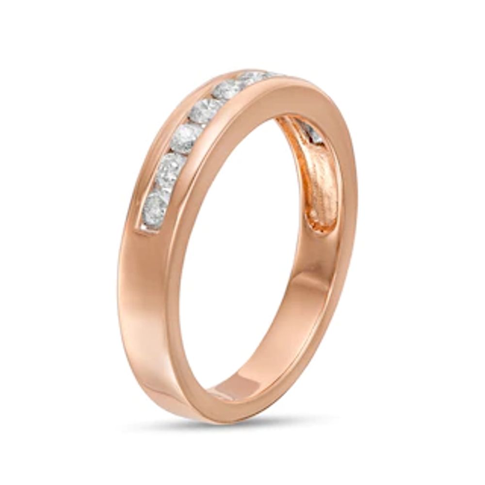 0.45 CT. T.W. Diamond Ten Stone Anniversary Band in 10K Rose Gold|Peoples Jewellers