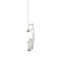 By Women for Women 0.33 CT. T.W. Diamond Lotus Flower Necklace in 10K White Gold|Peoples Jewellers