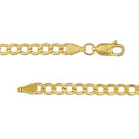3.5mm Curb Chain Necklace in Hollow 10K Gold – 22"|Peoples Jewellers