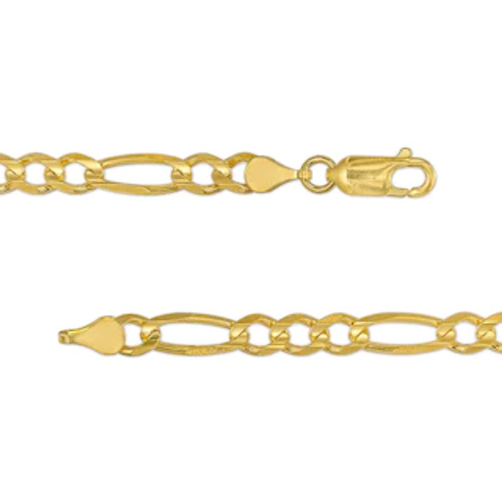 4.7mm Figaro Chain Necklace in Solid 14K Gold – 24"|Peoples Jewellers
