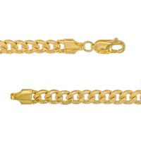 5.5mm Cuban Curb Necklace in Hollow 10K Gold – 22"|Peoples Jewellers