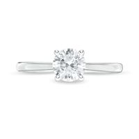 Emmy London CT. T.W. Certified Diamond Solitaire Engagement Ring in 18K White Gold (F/VS2)|Peoples Jewellers