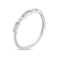 0.10 CT. T.W. Diamond Vintage-Style Stackable Band in 10K Gold|Peoples Jewellers