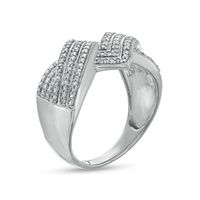0.45 CT. T.W. Diamond Zig-Zag Crossover Ring in 10K Gold|Peoples Jewellers