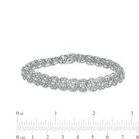 10.00 CT. T.W. Diamond Circle Line Bracelet in 10K White Gold – 7.25"|Peoples Jewellers