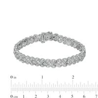1.00 CT. T.W. Diamond Triple-Row Bracelet in Sterling Silver – 7.25"|Peoples Jewellers