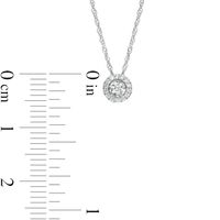 0.08 CT. T.W. Diamond Frame Pendant in Sterling Silver|Peoples Jewellers