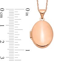 Oval Locket in 14K Rose Gold|Peoples Jewellers