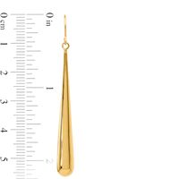 Elongated Teardrop Earrings in 14K Gold|Peoples Jewellers