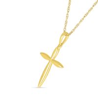 Point-Ends Cross Pendant in 10K Gold|Peoples Jewellers