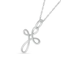 Looping Cross Pendant in 10K White Gold|Peoples Jewellers