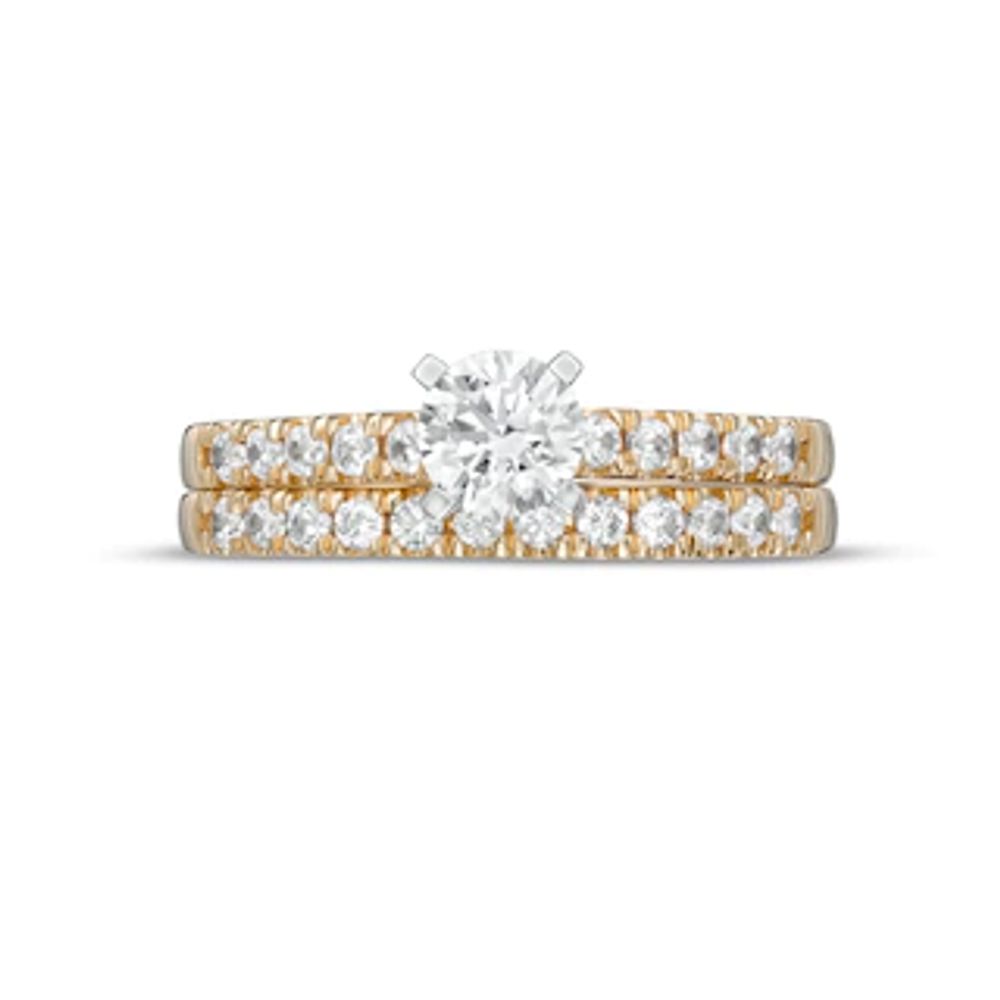 1.00 CT. T.W. Certified Canadian Diamond Bridal Set in 14K Two-Tone Gold (I/I2)|Peoples Jewellers