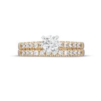1.00 CT. T.W. Certified Canadian Diamond Bridal Set in 14K Two-Tone Gold (I/I2)|Peoples Jewellers