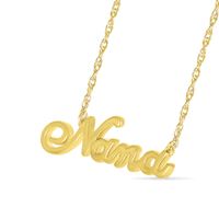 Cursive "Nana" Necklace in 10K Gold - 17.25"|Peoples Jewellers