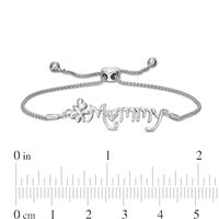 Diamond Accent Butterfly "Mommy" Bolo Bracelet in Sterling Silver – 9.5"|Peoples Jewellers