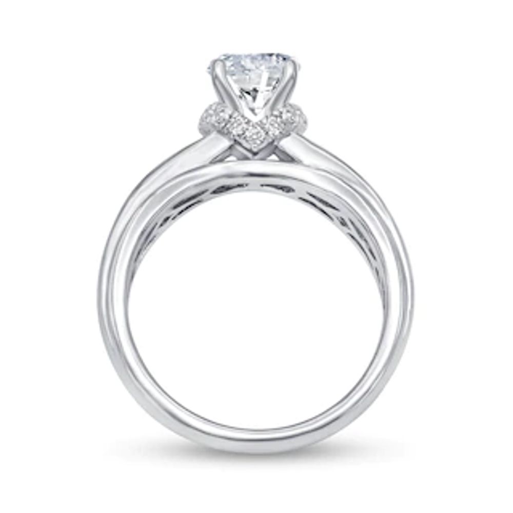 0.45 CT. T.W. Diamond Semi-Mount in 14K White Gold|Peoples Jewellers