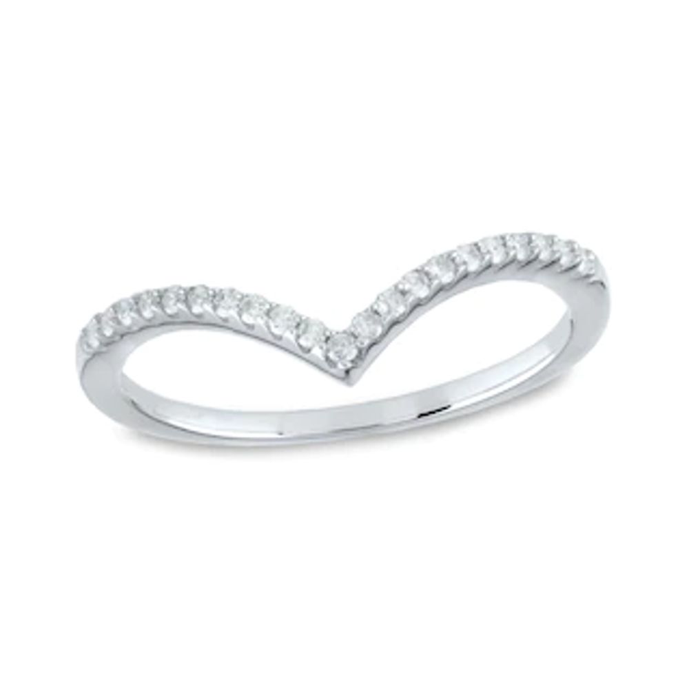 0.15 CT. T.W. Diamond Chevron Band in 14K Gold|Peoples Jewellers