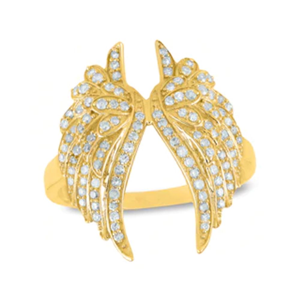 0.42 CT. T.W. Diamond Angel Wing Ring in 14K Gold|Peoples Jewellers