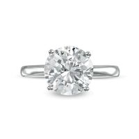 CT. Certified Diamond Solitaire Engagement Ring in 14K White Gold (I/I2)|Peoples Jewellers