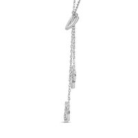 0.20 CT. T.W. Diamond Lariat Necklace in Sterling Silver|Peoples Jewellers