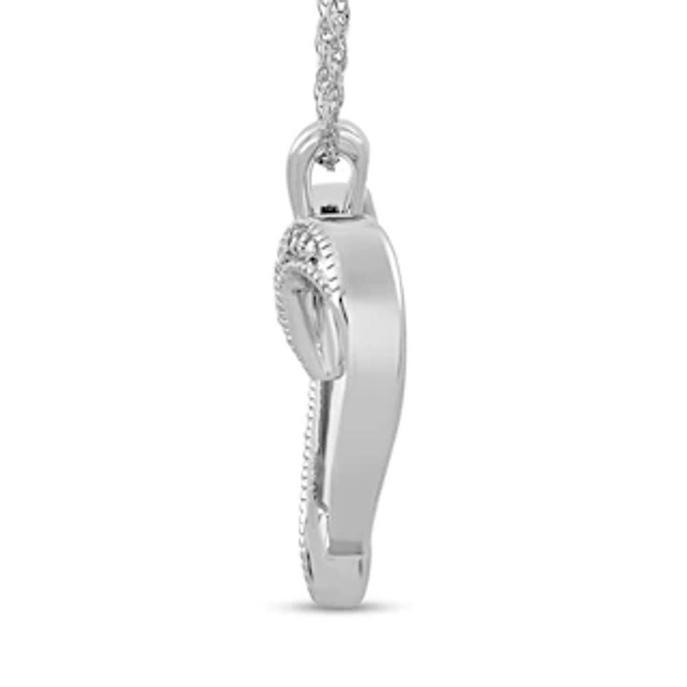 Diamond Accent Heart Pendant in Sterling Silver|Peoples Jewellers