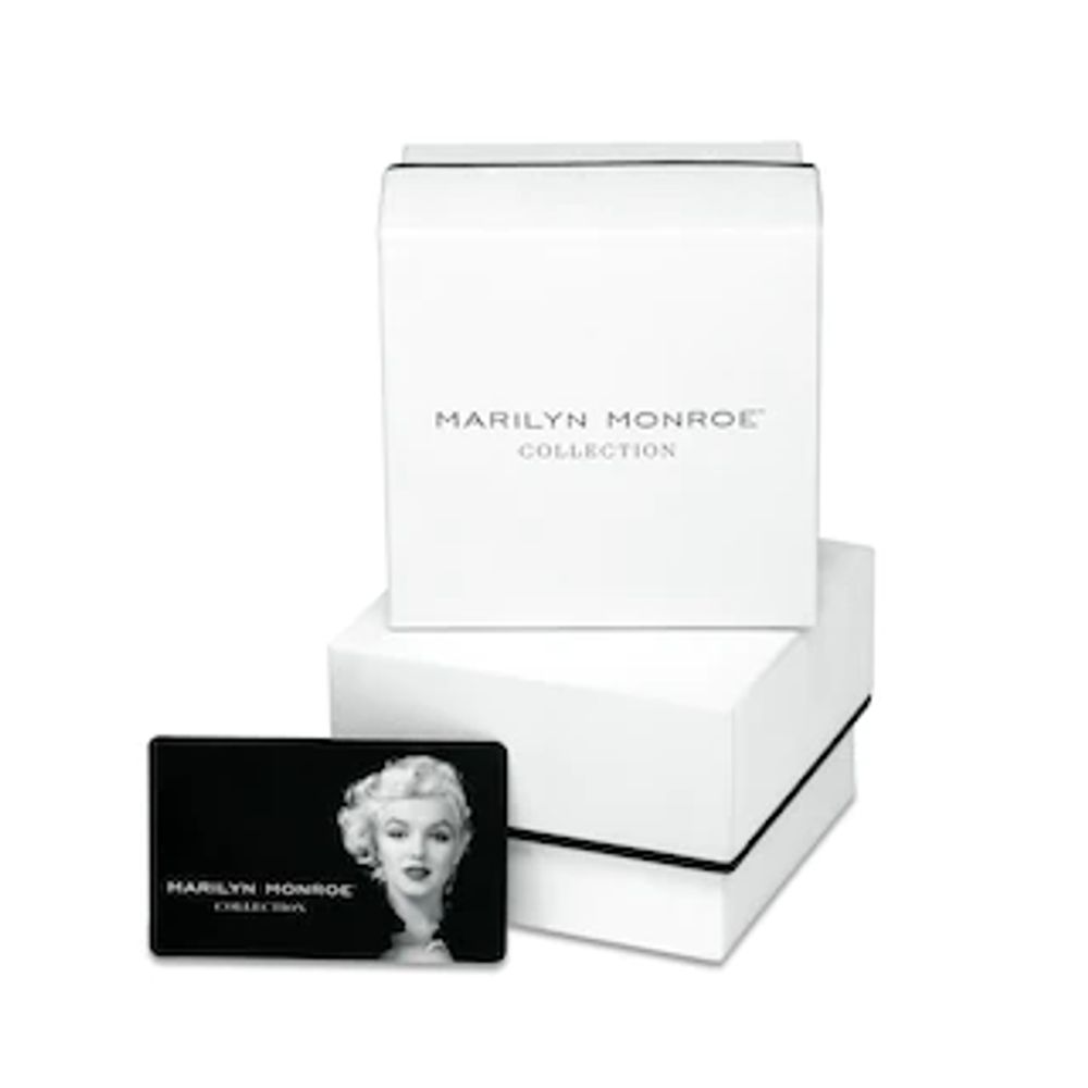 Marilyn Monroe™ Collection 0.33 CT. T.W. Diamond Graduated Drop Pendant in 10K White Gold|Peoples Jewellers
