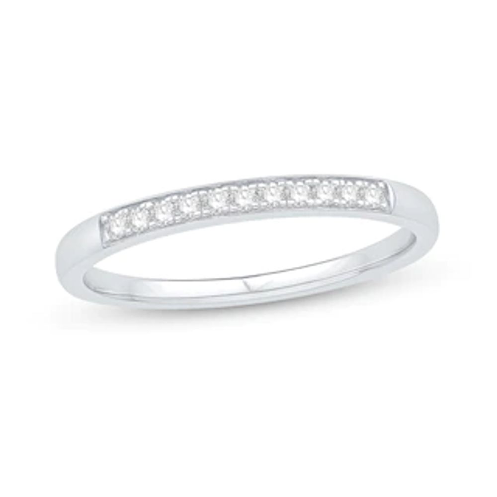 0.12 CT. T.W. Diamond Anniversary Band in 14K White Gold|Peoples Jewellers