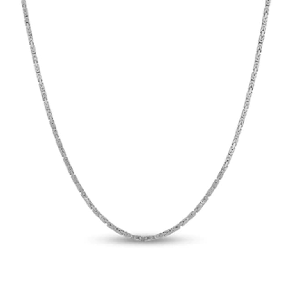 2.0mm Byzantine Chain Necklace in Solid 14K Gold