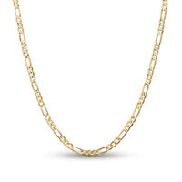 4.5mm Figaro Chain Necklace in Solid 14K Gold - 30"|Peoples Jewellers