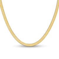 6.5mm Herringbone Chain Necklace in Solid 14K Gold - 20"|Peoples Jewellers