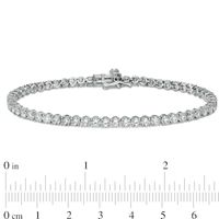 6.00 CT. T.W. Certified Lab-Created Diamond Tennis Bracelet in 14K White Gold (F/SI2) - 7.25"|Peoples Jewellers